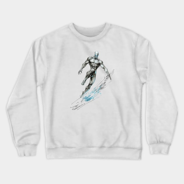 MINIMAL SILVER SURFER Crewneck Sweatshirt by Drank